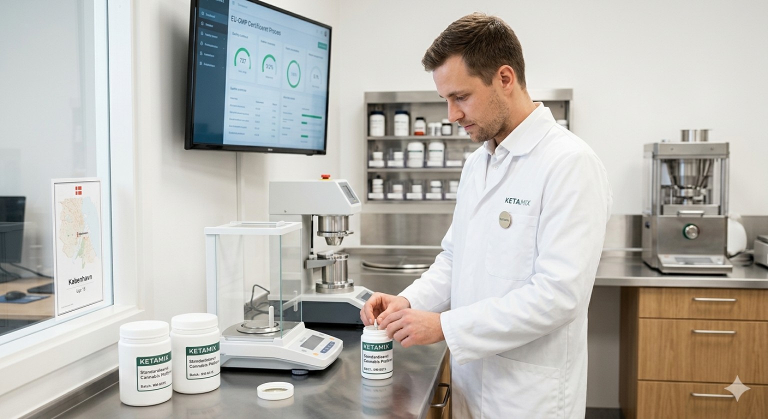 KETAMIX laboratory quality-control workflow